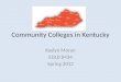 Final project  Community Colleges in KY EDLD 8434