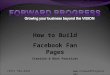 Forward Progress   Facebook - How To Build The Optimal Fan Page   Class 1