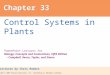 Chapter 33 Notes - Control in Plants