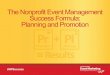 The nonprofit event management success formula