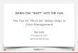 Top 10 Action Steps in Crisis Management