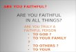 God's faithfulness