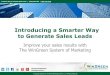 A smarter way to generate sales leads - WinGreen Marketing Systems