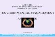 Env. management and issues
