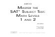 Master the sat subject test math level 1 and 2