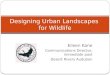 Designing urban landscapes for wildlife