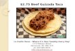 Beef Guizada Taco at La Casita Tacos in West End Vancouver BC