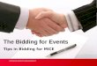 Events mgt. chapter 6 event bidding