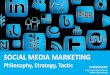 Social Media Marketing: Philosophy, Strategy, Tactic