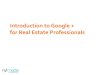 Google+ for Real Estate Professionals