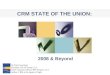 Crm State Of The Market 2008 & Beyond