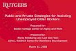 Public and Private Strategies for Assisting Unemployed Older Workers