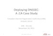 ION Toronto - Deploying DNSSEC: A .CA Case Study