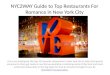 Nyc 2way guide to top restaurants for romance in new york city
