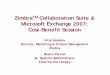 Zimbra Collaboration Suite Vs Microsoft Exchange 2007