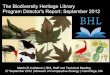 The Biodiversity Heritage Library: Program Director's Report: September 2012