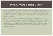 Music video directory