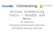 Online Scheduling Tools — Doodle and More