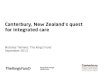 Nicholas Timmins: Canterbury, New Zealand's quest for integrated care