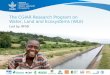 The CGIAR Research Program on Water, Land and Ecosystems (WLE) Led by IWM