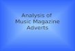 Analysis Of Music Adverts