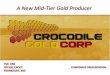 Crocodile Gold Corporate Presentation Oct 2012