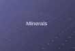 Earth Science: Identify minerals