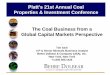 Platt's Coal Properties & Investments Presentation by Tim Alch from Behre Dolbear on March 7 2013
