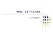Chapter 9- public finance for BBA