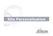 User-Targeted Website Personalisation - SIUC 2011