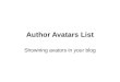 Author Avatars List demo slides