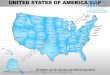 Usa country editable powerpoint maps with states and counties templates