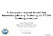 A Research-based Model for Interdisciplinary Training of STEM Undergraduat…