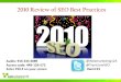 2010 Review of SEO Best Practices