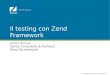 Il testing con zend framework