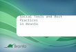 Social Tools and Best Practices in Bronto