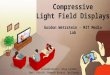Compressive Light Field Displays