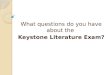 Keystone 2013  literature revised