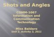 Shots and Angles Powerpoint