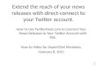 How to use twitter feed with-audio