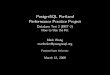 PostgreSQL Portland Performance Practice Project - Database Test 2 Howto