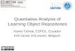 Quantiative Analysis of Learning Object Repositories