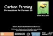 Carbon Farming: Concepts, Tools & Markets