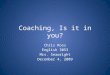 Coaching, Is It In You