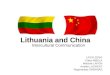 Lithuania and China. Intercultural communication
