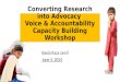 Converting research into advocacy from Ilm Ideas on Slide Share
