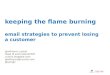 Email Customer Lifecycle 2011 - Win Back: Email Strategies to Prevent Losing a Customer