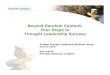 Beyond Random Content: Four Steps to Thought Leadership Success