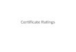 5. certificate ratings