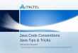 Java codestyle & tipstricks